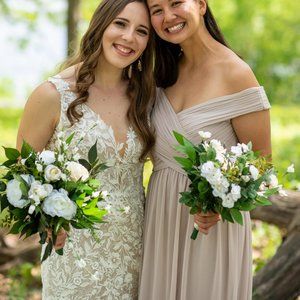 Bridesmaid Dress - David's Bridal Biscotti Size 6 - Nude